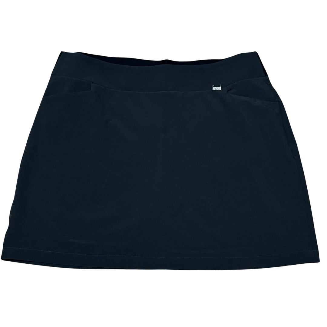 Greg Norman Golf Skort Xl Black Pull On Stretch 8 Inch Moisture Wicking Nwt